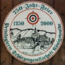 Ehrenscheibe zur 750-Jahr-Feier Königswalde 2000